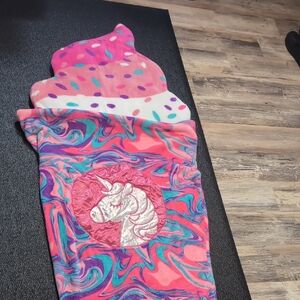 Ice Cream Unicorn Pillow And Blanket Sleeping Bag